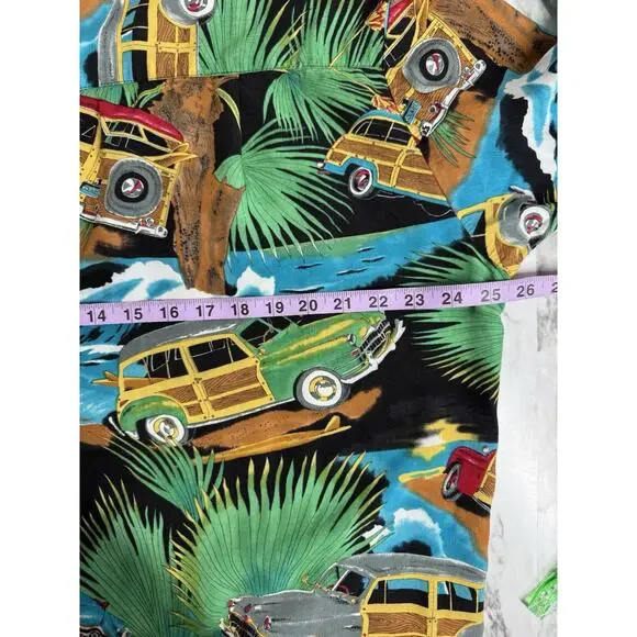 Diamond Head Sportswear Men’s Hawaiian Shirt w/ Woodies Size XXL Made In Hawaii - Picture 6 of 8